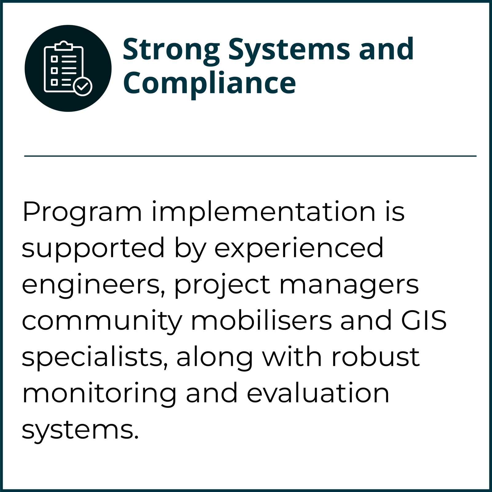 Strong Systems and Compliance