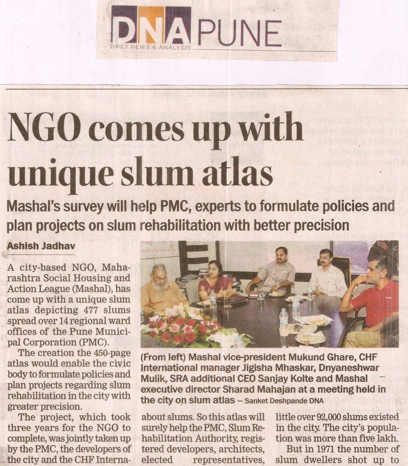 Developing a Unique Slum Atlas: Improving the Living conditions in PMC’s Informal Settlements